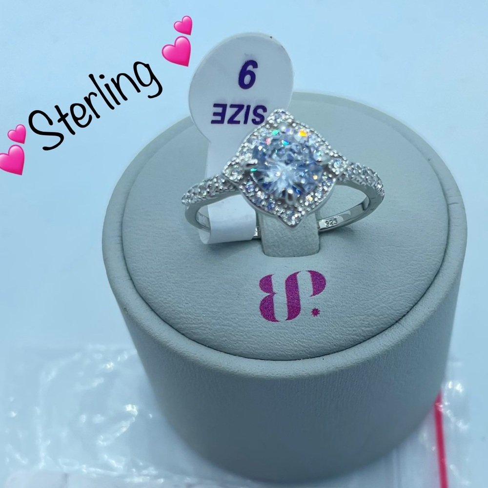 Sterling Silver CZ Ring size 9